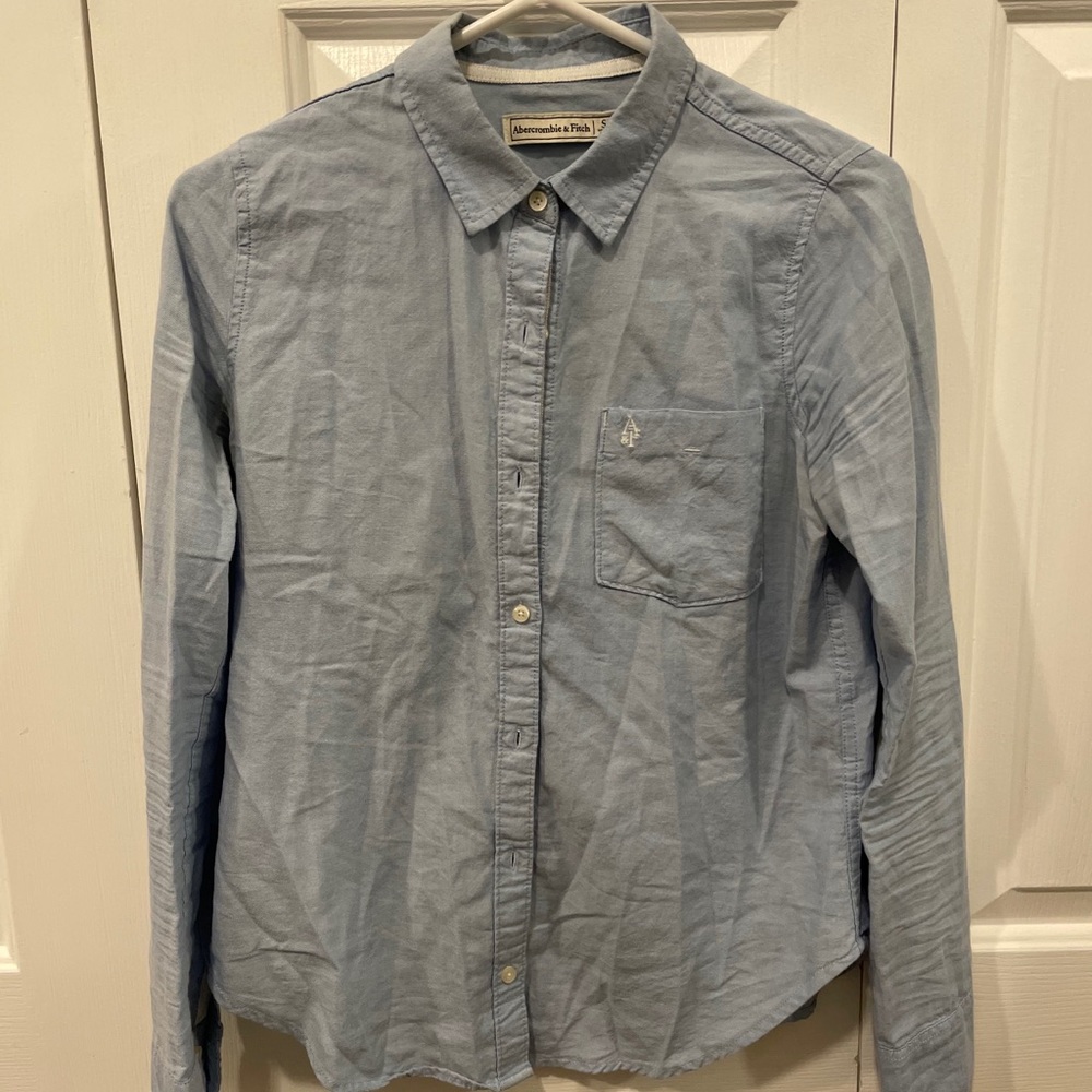 Blue button up